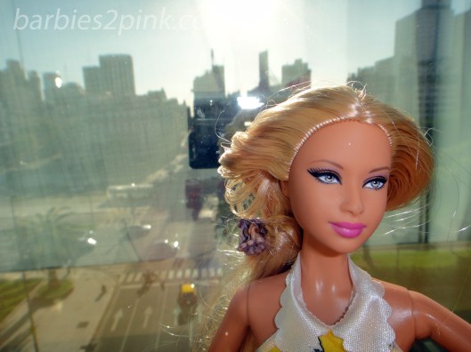 Selfie da Nina com a Av. Nove de Julho no fundo | Foto: Caori para BS2P